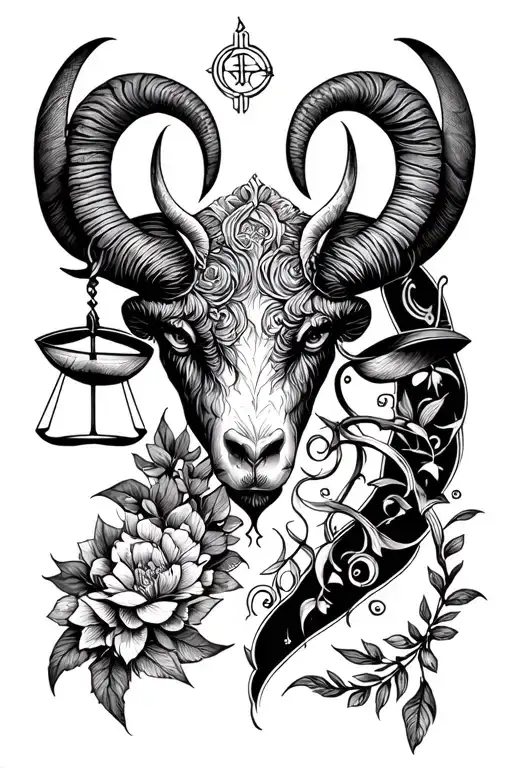 Aries And Libra Symbols Combined