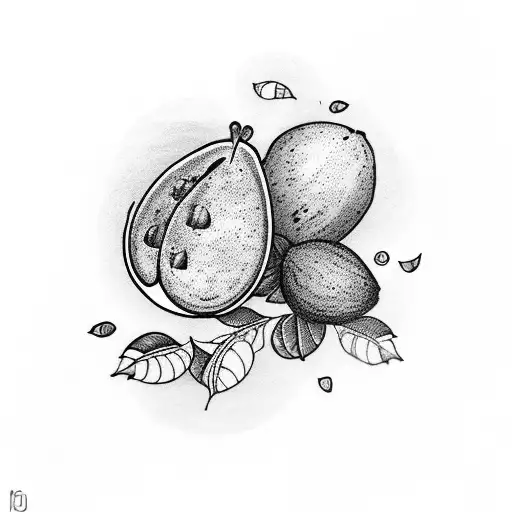 Cute Avocado With Baby Avocado