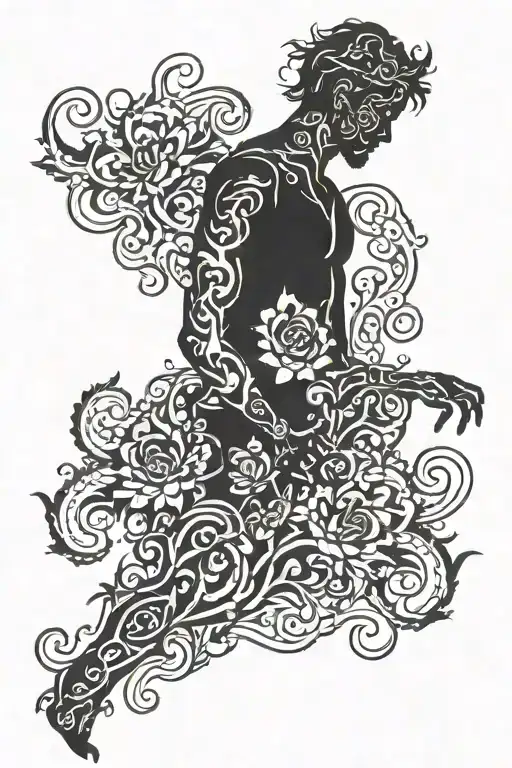 Dark Silhouette Of A Man