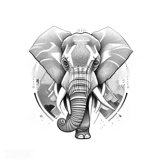 An Intricate Elephant Made Up Of Video Game Controllers