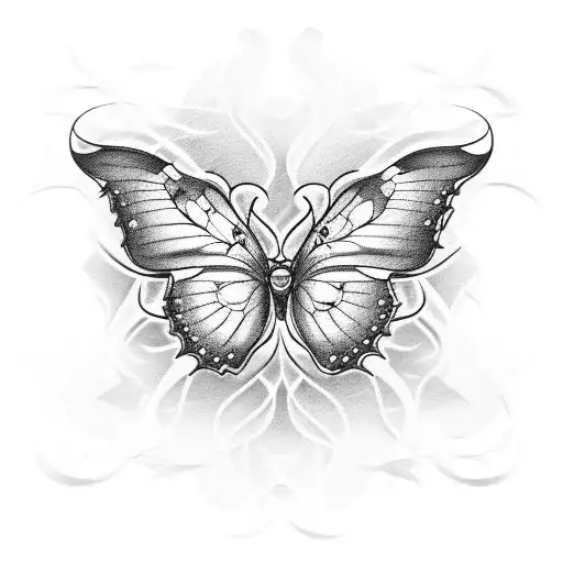 Dark Ornamental Butterfly