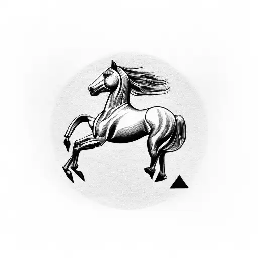 Horse With A Horseshoe