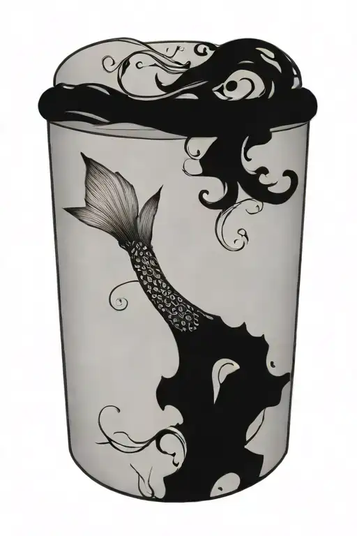 Kelp With Small Hidden Mermaid Tail