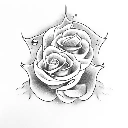 Shark With Water In Roses Shape