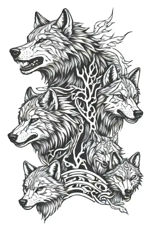 Wolf Warrior And Family