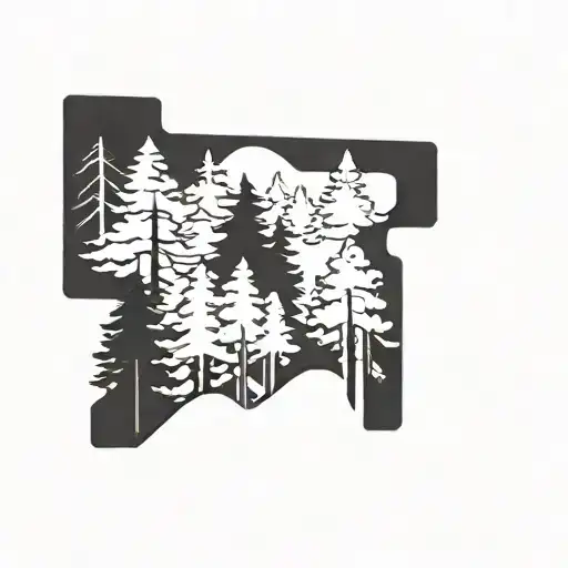 Simple Pine Trees No Background