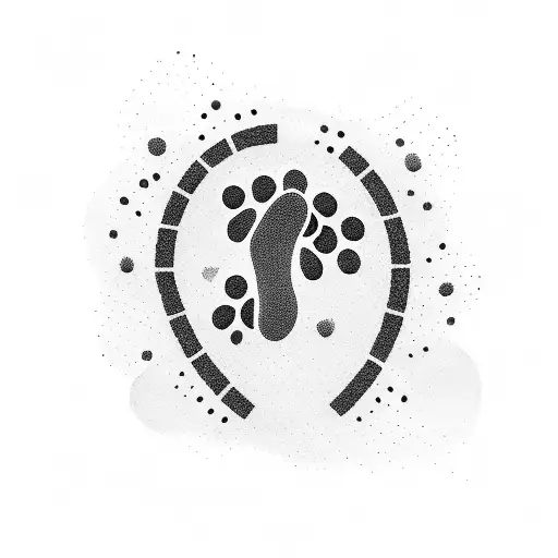 Newborn Footprint With Birth Data
