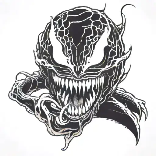 A Monster That Looks Like Venom With A Sentence