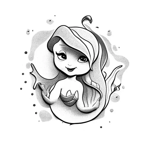 Little Mermaid On Rock