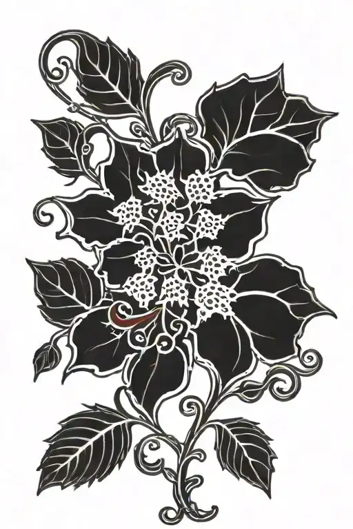 Black With Vine And Red