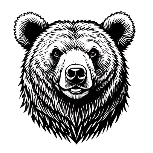 Woodcut Bear