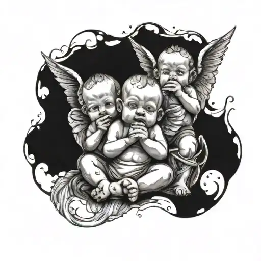 Baby Angels See No Evil Hear No Evil Speak No Evil