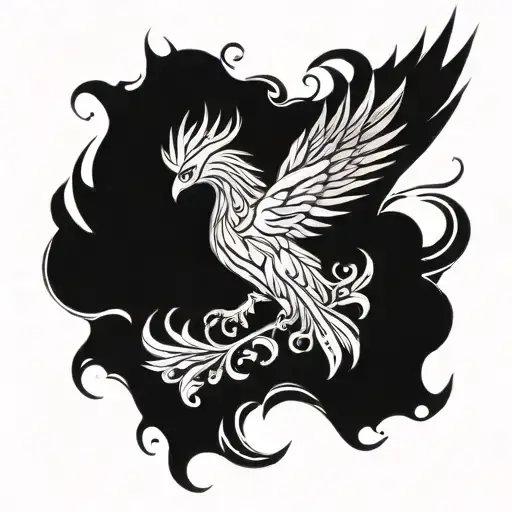 Phoenix Rising From Ashes