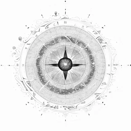 A Celestial Map Of The Universe With Constellations Forming Religious Symbols