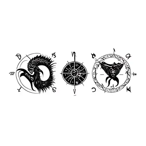 Zodiac Signs Intertwined With Elements
