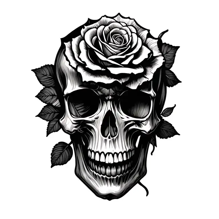 Skull And Roses