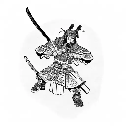 Samurai Warrior Cartoon