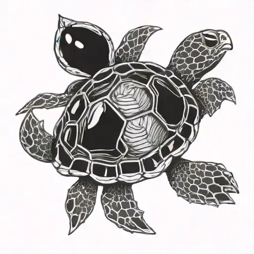 Turtle Human Heart Intertwined