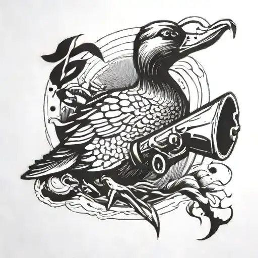 Duck With Gun Signature Kaczucha