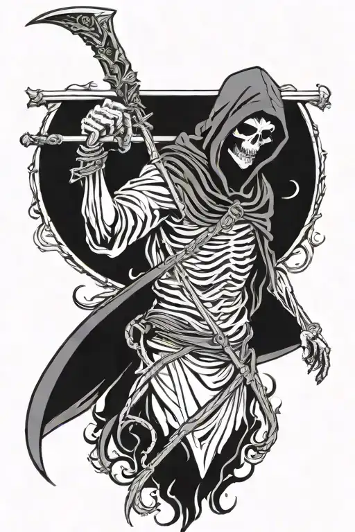Grim Reaper With Scythe