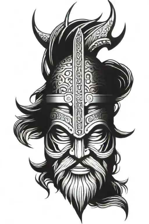 Viking And Samurai Mask