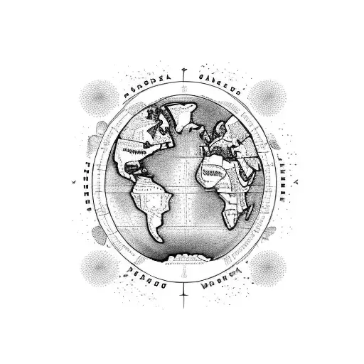 A Map Of The World With Different Cuisines Represented In Each Country