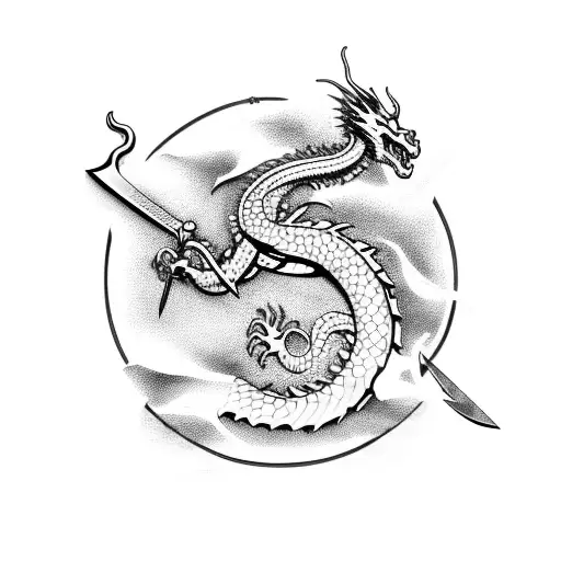 Sword With Dragon