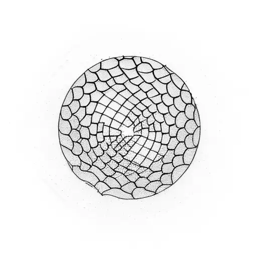 Bike Tire Tracks Forming A Spiral Pattern With Mountains In The Background