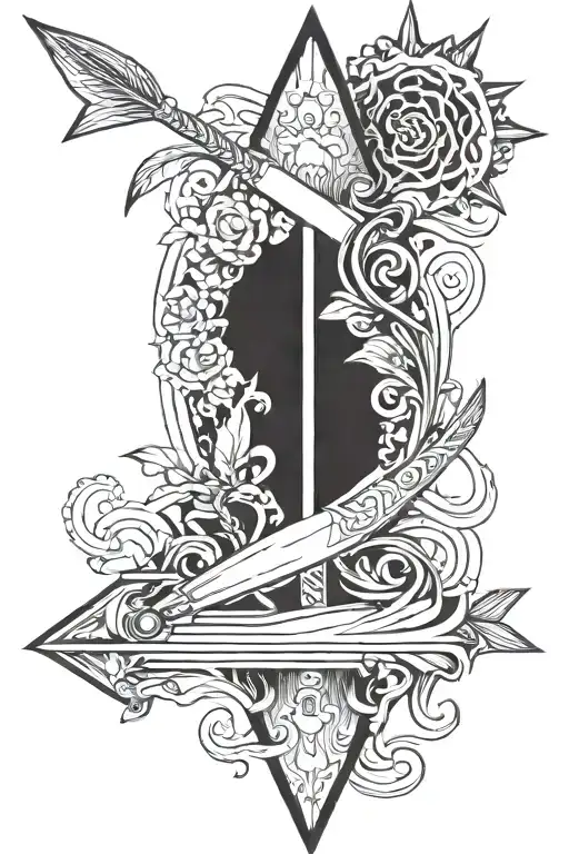 Long Thin Arrow Containing Life Neck