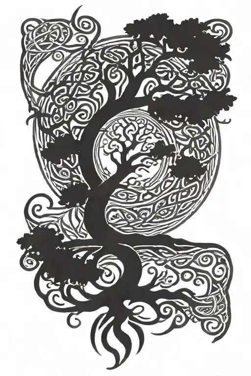 Celtic Tree Of Life Intertwined