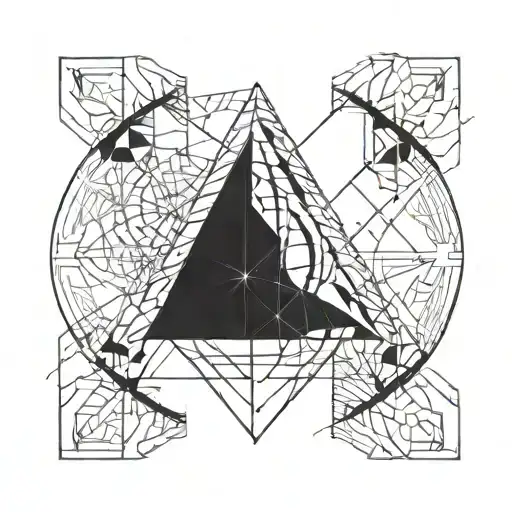 A Geometric Design Symbolizing The Concept Of Ego Being The Strongest And Love Being The Weakest