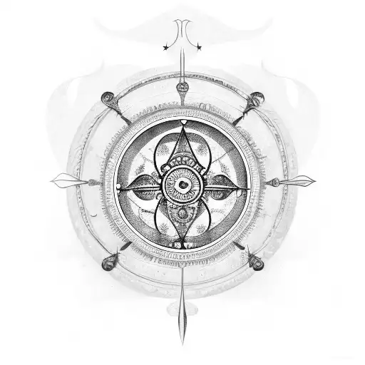 Alchemy Symbols Intertwined With Clock Gears