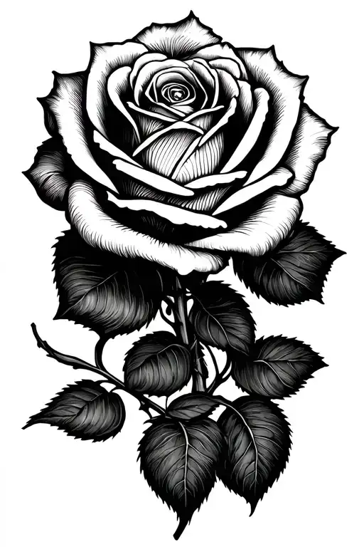 916 With A Rose Intertwined