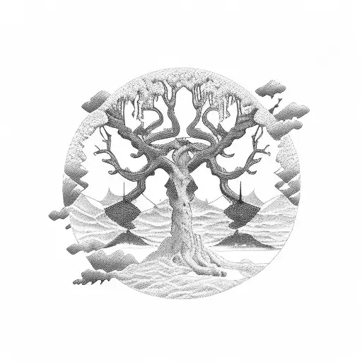 Elm Tree Circled By The Names Vasili Arkhapov And Stanislav Petrov