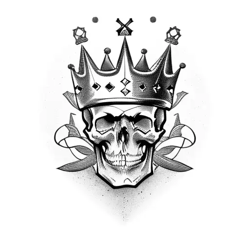 Skull With Crown