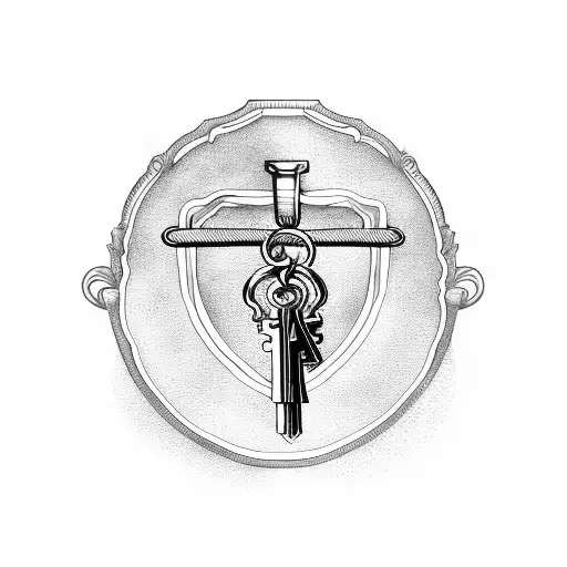 Oyster With Skeleton Key