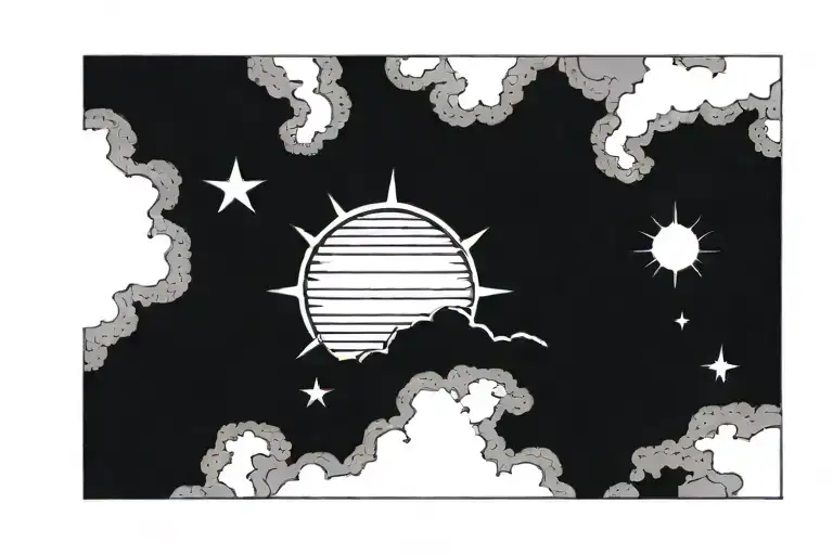 Filler Next To Sun And Clouds