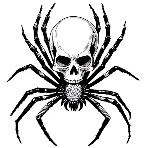 Skull And Spider