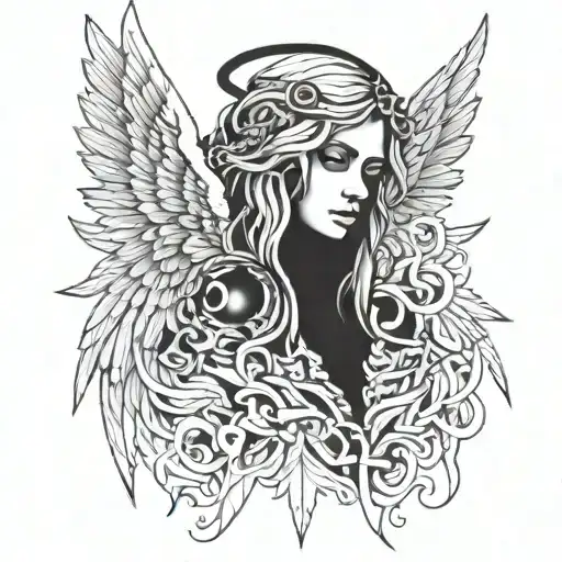 Angel 6 Wings Uncountable Eyes Terror