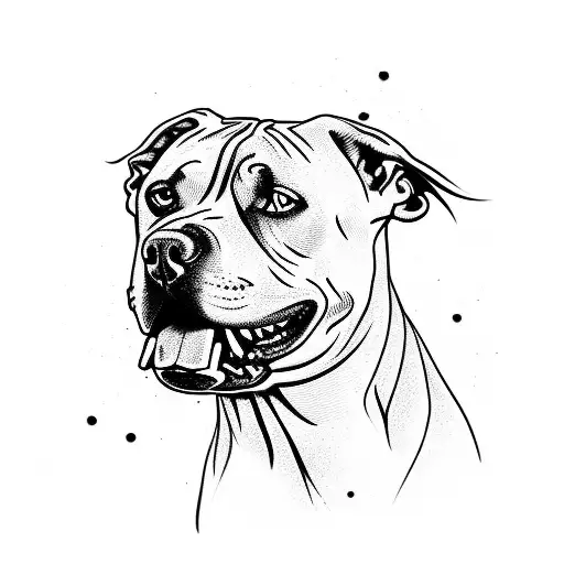 3 Heads Pitbull Chained