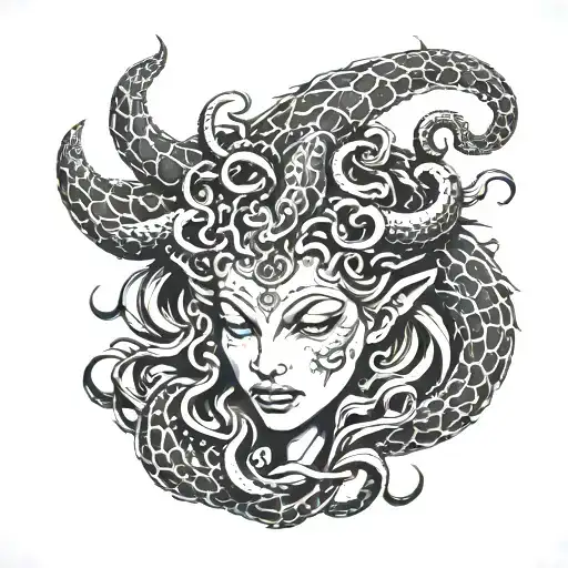 Demon Medusa Head