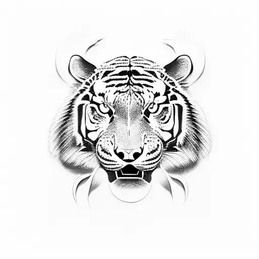 Muscular Tiger Sleeve