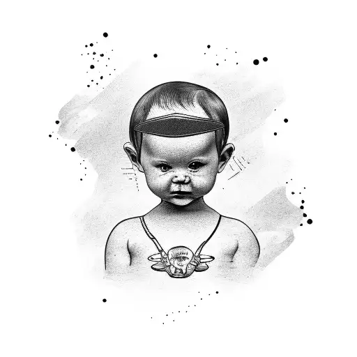 A Baby In A Yellow Swimsuit