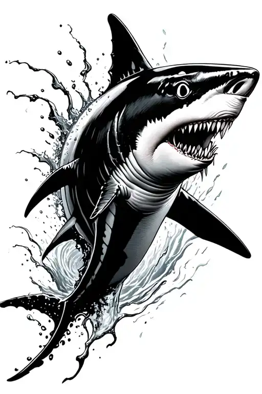 Great White Shark Emerging