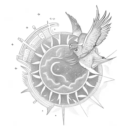 Icaro Flying Close To The Sun