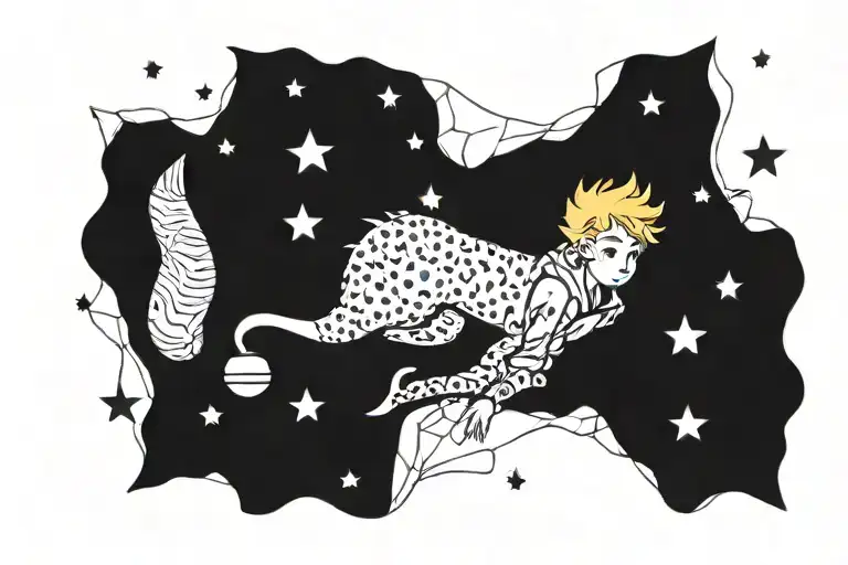 The Little Prince Sitting