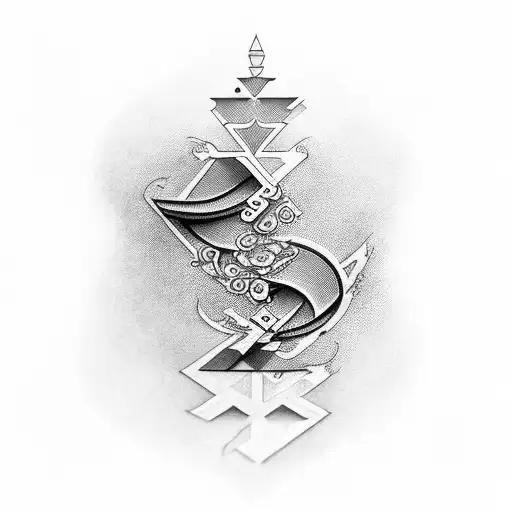 Upside Doen Letters Joing The Word Aliti And Bauleka