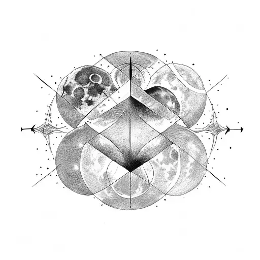 Full Moon With Aquarius Constellation