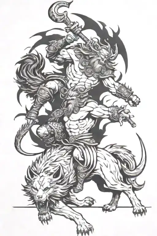 Odin Vs Fenrir Battle Scene