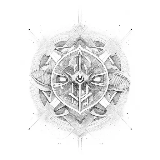 Abstract Design Inspired By The Concept Of Salvation